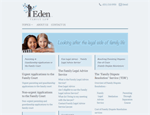 Tablet Screenshot of edenfamilylaw.co.nz